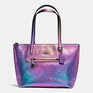 Coach Hologram Taylor Tote Iridescent Leather 57329 w/tags and dust bag